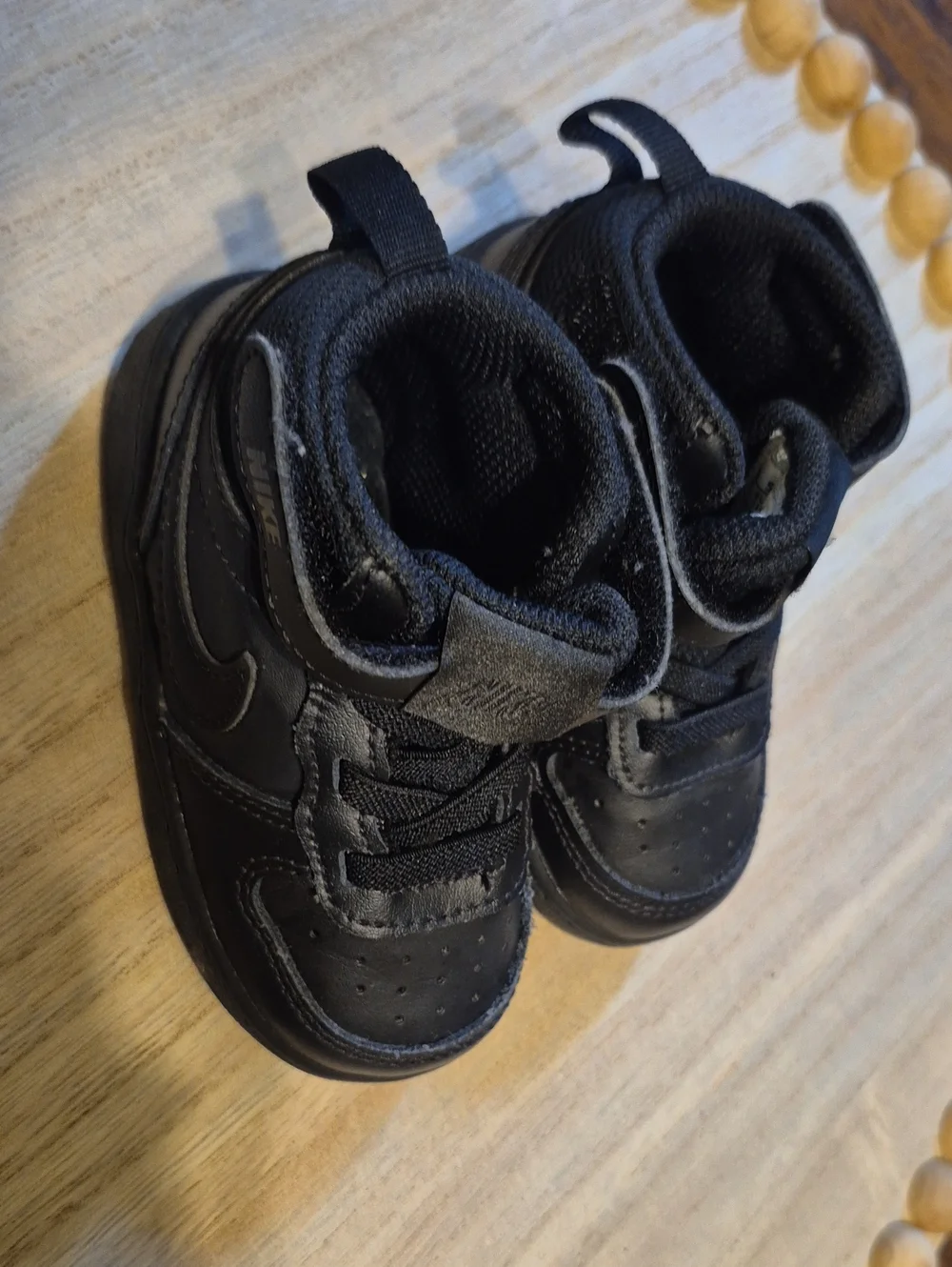 Nike Kids Black High-Top Baby Sneakers